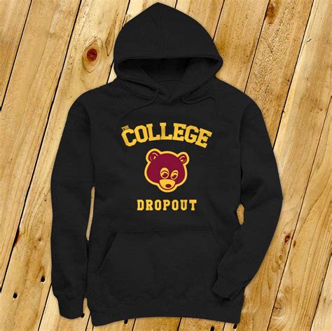 College Dropout Bear Kanye Hoodie Yeezus Yeezy Hoodie Hip | Etsy