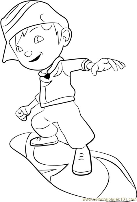 BoBoiBoy Cyclone Coloring Page for Kids - Free BoBoiBoy Printable ...