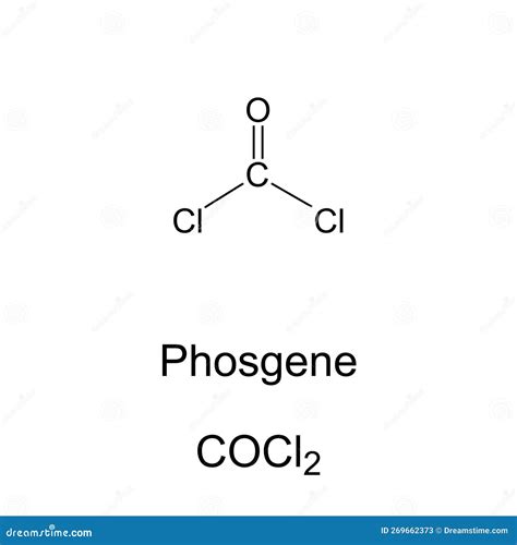 Phosgene Molecule. Common Chemical Reagent, Also Used As Chemical ...