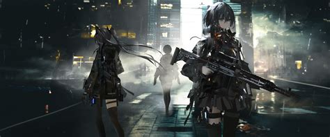 3440x1440 Anime Girls With Big Guns 8k UltraWide Quad HD 1440P ,HD 4k Wallpapers,Images ...