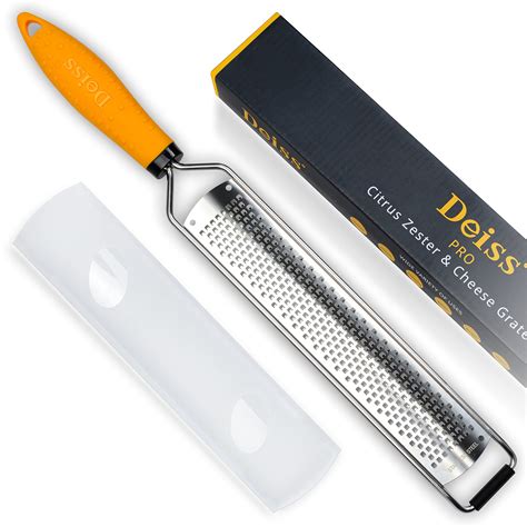 Buy Deiss PRO Lemon Zester & Heavy Duty Cheese Grater & Vegetable ...