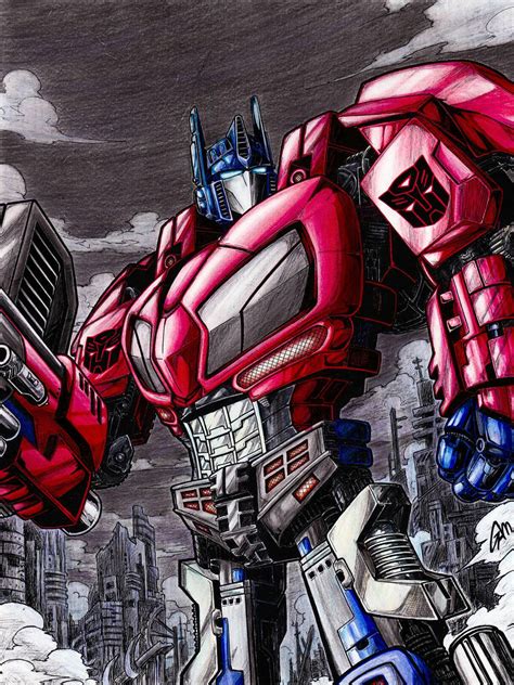 optimus prime/war for cybertron(colored version) by gamartz on DeviantArt