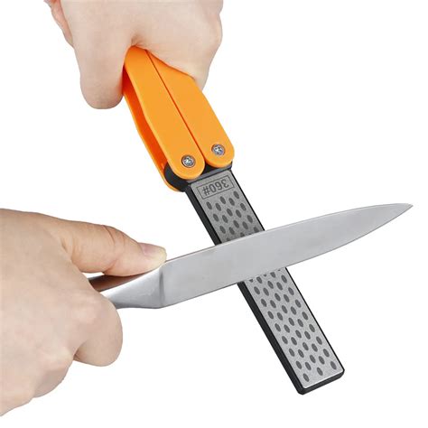 Foldable Double Sided Diamond Whetstone Knife Sharpener Coarse ...