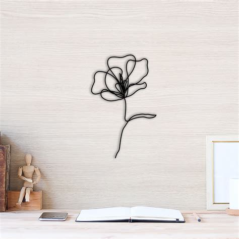 Wire Art Flower Wall Mounted | Etsy