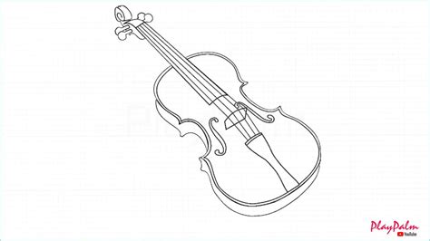 How to draw Violin - YouTube