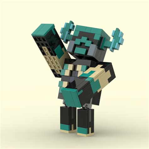 I made the Warden! : lego_minecraft