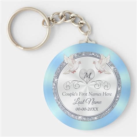 Stunning Cheap Personalized Wedding Party Favors Keychain | Zazzle