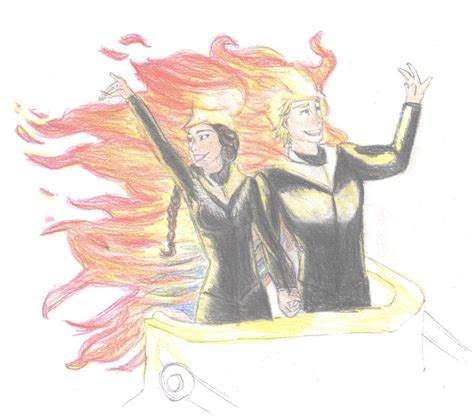 Peeta e Katniss On The Chariot by LedyPotter97 on DeviantArt