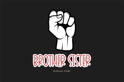 Brother Sister Display Font | Typography branding, Brother sister, Sisters