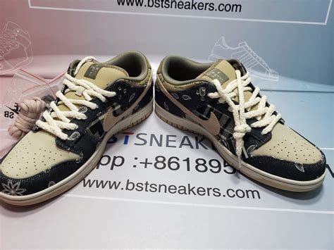 Best fake Travis Scott x Nike SB Dunk Low for sale on bstsneakers.com