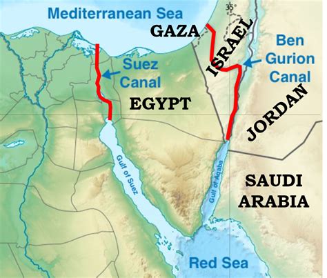 Il canale Ben Gurion sarebbe stato un’alternativa a Suez. Ma col conflitto a Gaza serve cautela ...