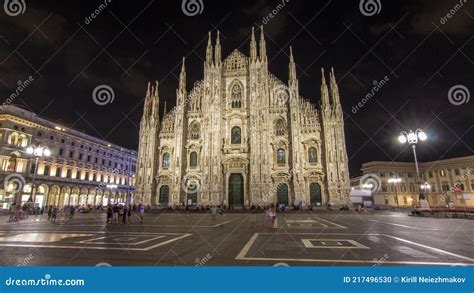 Milan Cathedral Night Timelapse Duomo Di Milano is the Gothic Cathedral ...