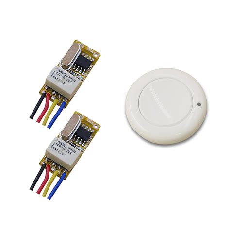 DC 5V Micro Wireless RF Remote Control Receiver Relay Switch LED Power ...