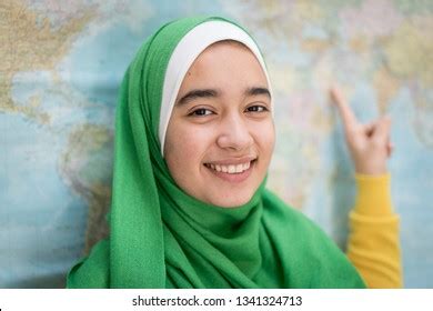 Muslim Girl World Map Stock Photo 1341324716 | Shutterstock