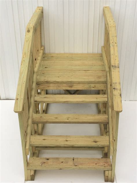 42 x 42 TREATED WOOD PLATFORM STEP - Royal Durham Supply