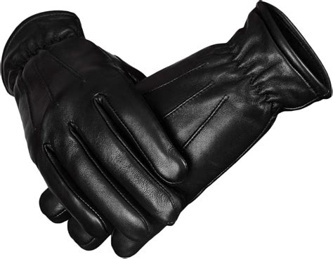 Amazon.com: Men's Leather Gloves Driving Police Thinsulate Dress Winter Gloves for Men: Clothing