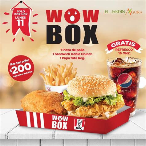 ¡Hoy es un día perfecto para disfrutar del “Wow Box” de KFC por sólo RD$200! Visítalos en el # ...