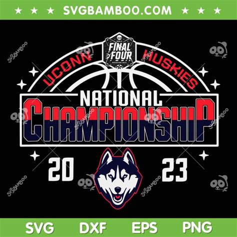 Uconn Huskies Championship 2023 SVG