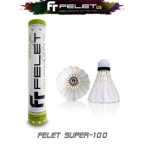 badminton FELET Shuttlecock SUPER - 100 (Moderate) - 100 Original by FLEET | Lazada