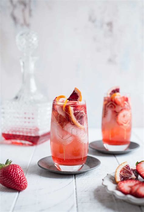 Strawberry Campari Gin Spritz - One Sweet Mess