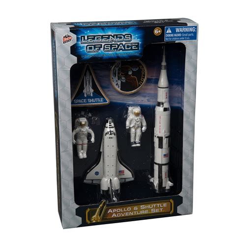 Buy Apollo Space Rocket & Shuttle Adventure 6 Piece Space Toy Set ...