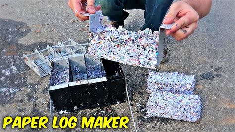 4 in 1 Paper Fire Log Maker - YouTube