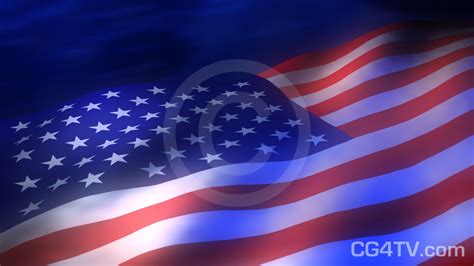 American Flag 3D Animated Background