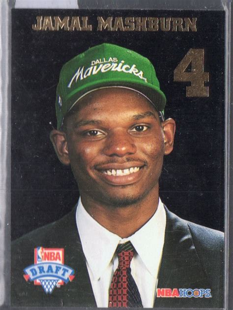 JAMAL MASHBURN 1993 Hoops Draft Picks LP4 Basketball Card Dallas ...