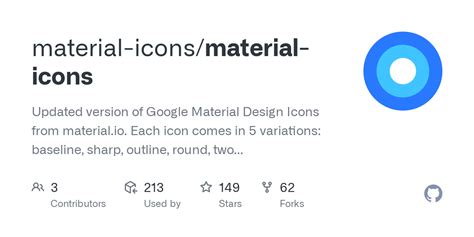 GitHub - material-icons/material-icons: Updated version of Google Material Design Icons from ...