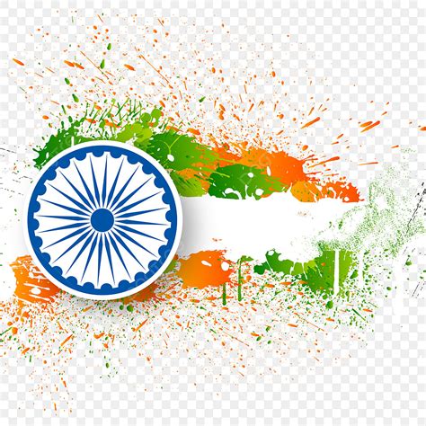 Splash Splatter Clipart PNG Images, Happy Republic Day Of India Splatter Splashes, Indian ...