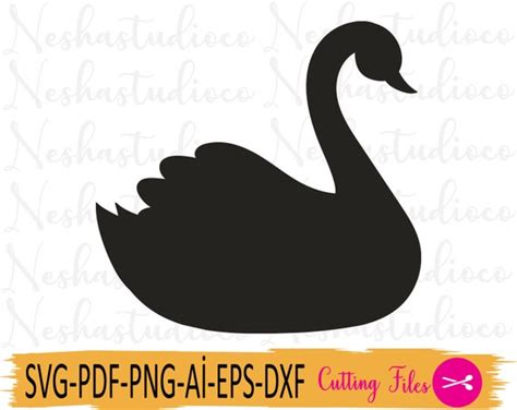 Swan SVG Swan silhouette Ugly Duckling SVG Swan Clipart | Etsy