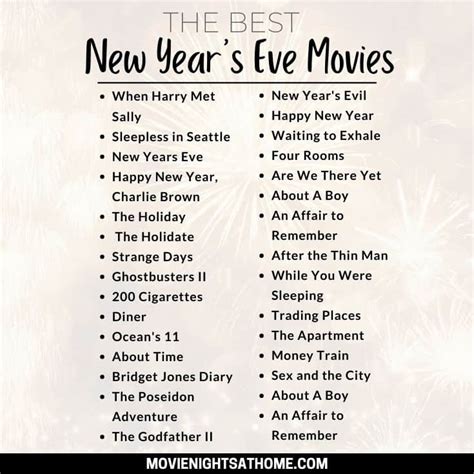 28 New Year's Eve Movies to Watch December 31st