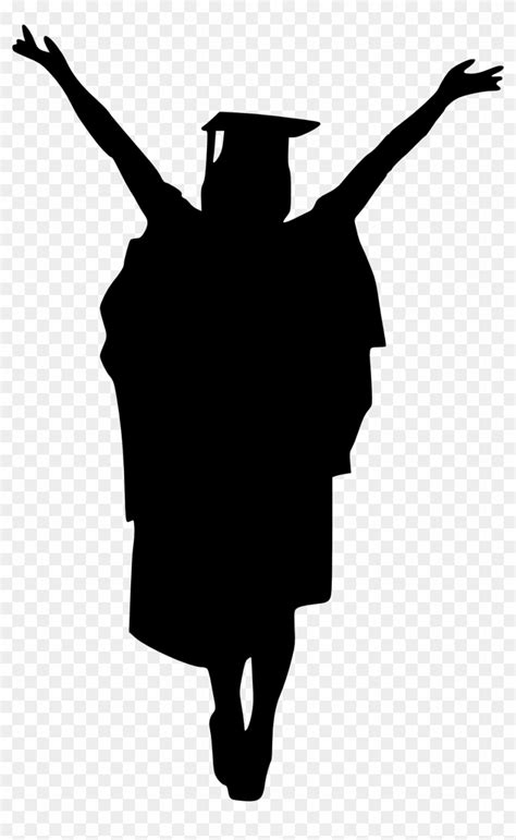 Girl Graduate Silhouette - Graduation Png - Free Transparent PNG Clipart Images Download