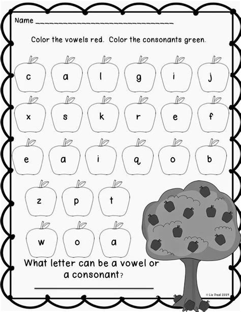 worksheets vowels and consonants in 2020 | Vowel worksheets, Teaching ...