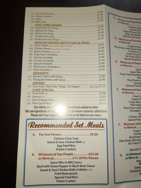 Menu at Asia Garden fast food, Lincoln, 268 Wragby Rd