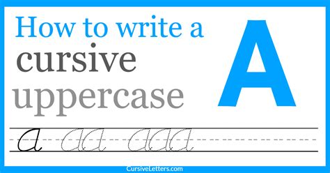 Cursive A – How to Write a Capital A in Cursive