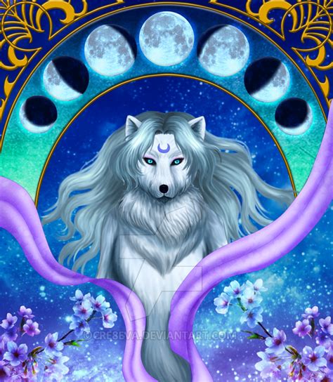 Selene : White Wolf Goddess of Moon Night by Nariko-Lily on DeviantArt