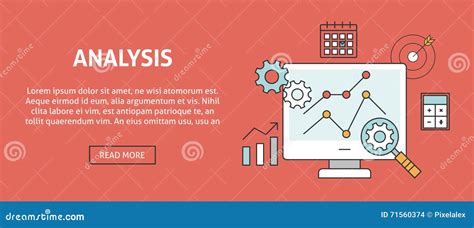 Data Analysis Concept Banner Stock Vector - Illustration of info ...