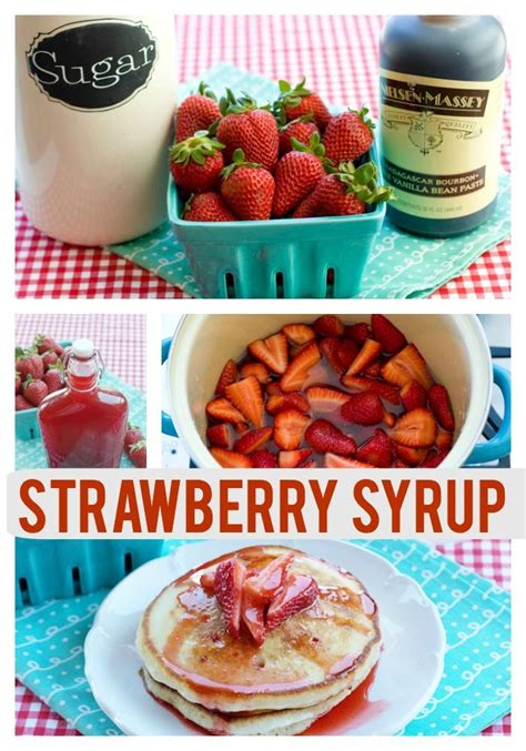 Move over IHOP, this homemade Strawberry Syrup Recipe is amazing! # ...