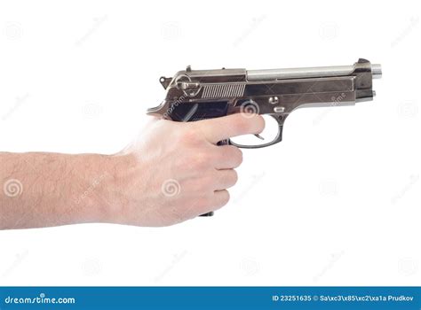 Hand Holding Gun Royalty Free Stock Photo - Image: 23251635