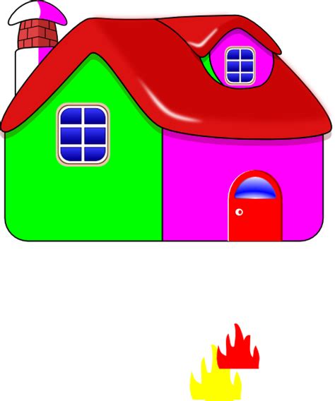 Colorful House Clip Art at Clker.com - vector clip art online, royalty free & public domain