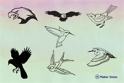 Birds | Free DXF Files | Maker Union