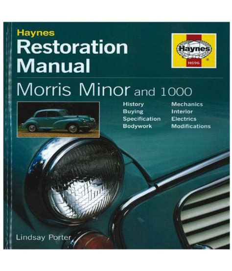 Morris Minor and 1000 Restoration Manuals: Buy Morris Minor and 1000 Restoration Manuals Online ...