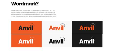 Anvil - Brand Identity on Behance