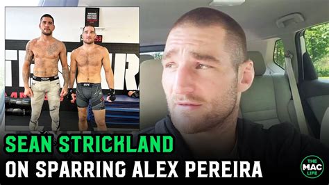 Sean Strickland on sparring Alex Pereira: "The man touches you and you ...