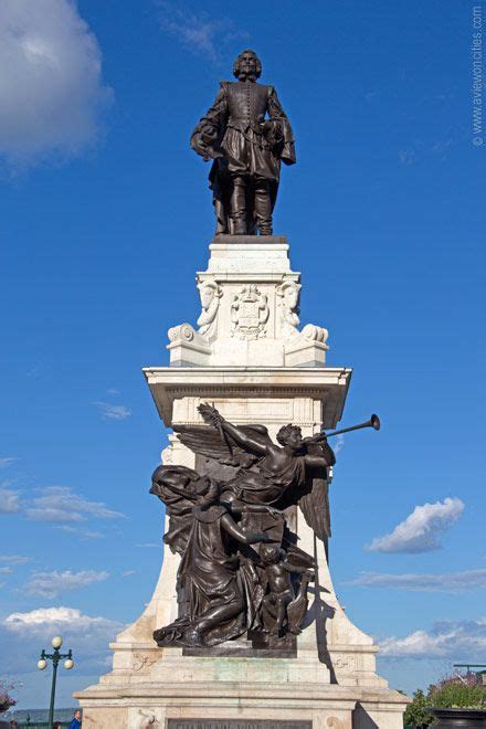 Monument Samuel de Champlain - Quebec City Pictures | Samuel de champlain, Quebec city, City ...