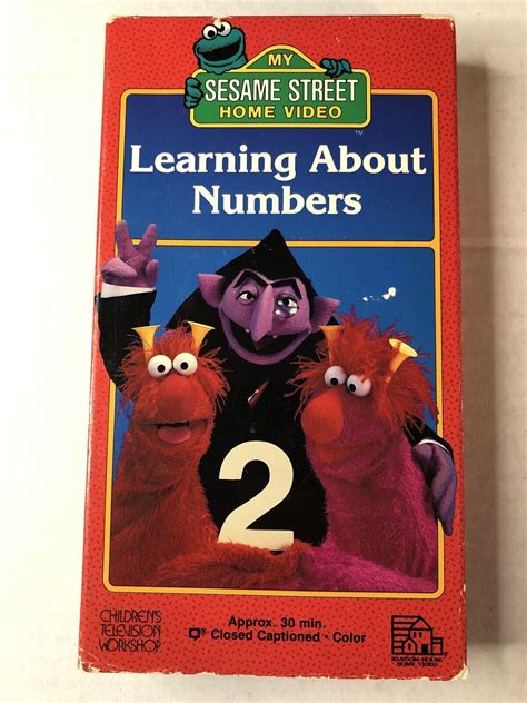 My Sesame Street Home Video Learning About Numbers Vintage VHS 74645127538 | eBay