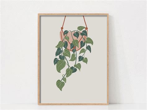 Plant Art Print for House Plant Lovers Plant Poster Plant - Etsy Australia