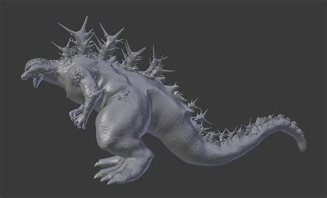 STL file Godzilla minus one v2 ・3D printing template to download・Cults