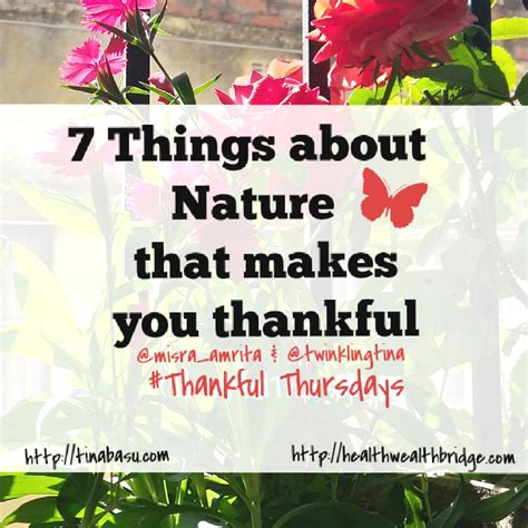 7 Reasons to be Thankful to Nature | #ThankfulThursdays